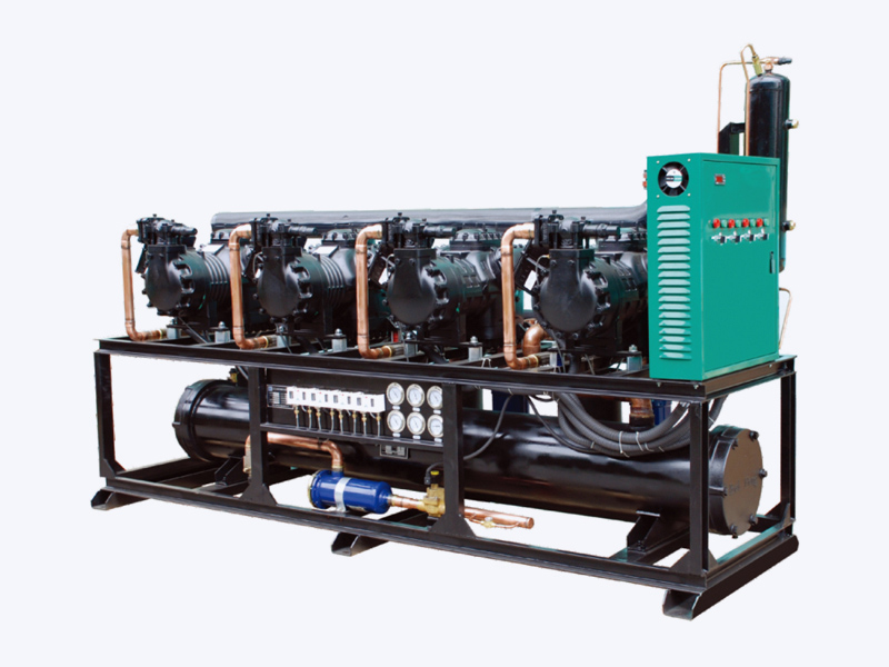 Semi-hermetisk kompressor parallel kondenseringsenhed